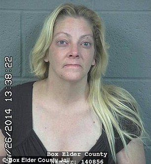 Shocking allegations: Starla Rae McCabe, 45, from Perry, Utah, has been charged with 10 counts of sexual exploitation of a minor for allegedly selling naked pictures of her 5-year-old daughter 