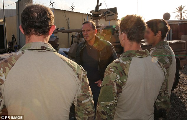 Mr Abbott made a rare criticism of US foreign policy in Iraq, saying the aftermath of the invasion had left the country in 'chaos and confusion' 