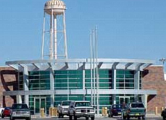 Contraband: McAllister brought the gun into the Bernalillo Country Metropolitan Detention Center during a recent arrest and then ditched it in the bathroom 