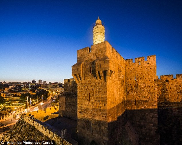 Discovered around 15 years ago, the remains of Herod the Great’s Palace have been carefully examined and a place between a gate and uneven stone pavement has been identified as fitting the description of the event in the Gospel of John. This site is close to the Tower of David (pictured)