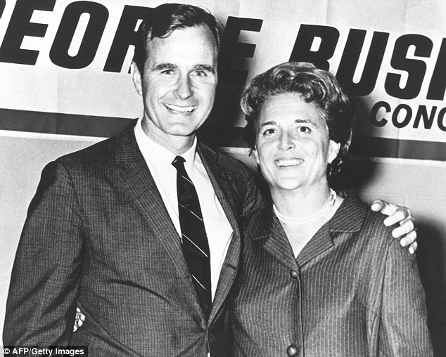 Celebrating: The pair - are the longest-wed presidential couple - went on to have six children