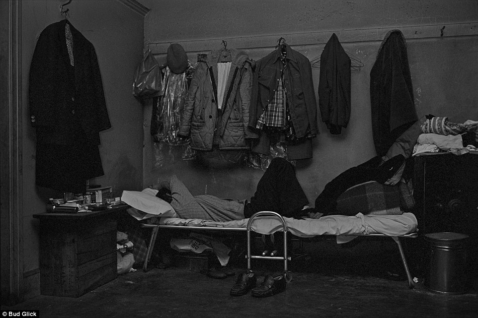 At home: This intimate portrait captures a man in his 'bachelor apartment' in 1982