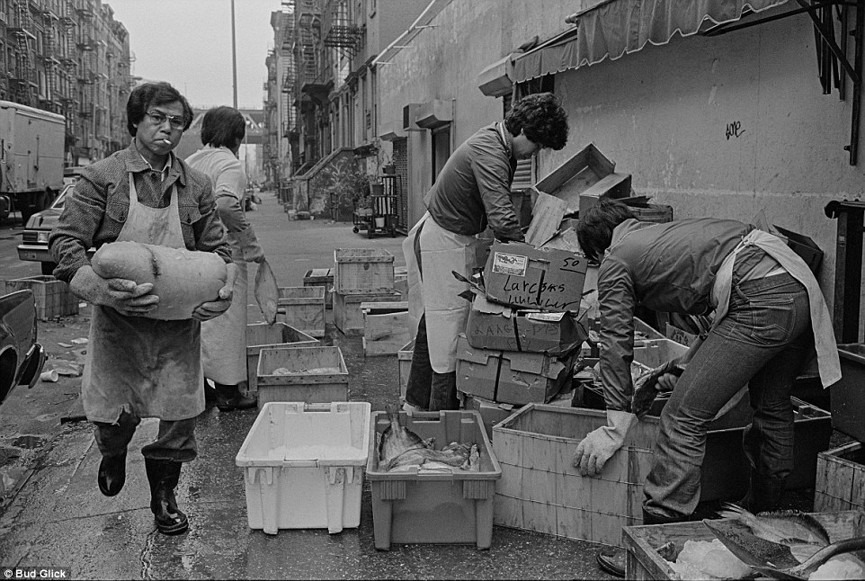 Hard-at-work: The area quickly became a place of industry and hard labor