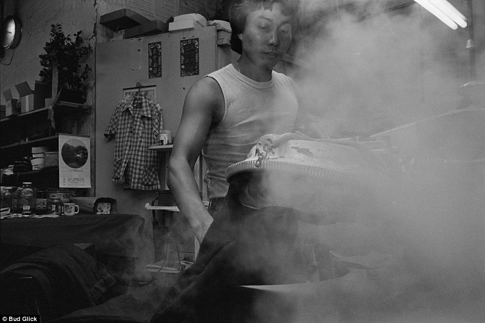 Clean: The photos show a major time of change for the Manhattan neighborhood