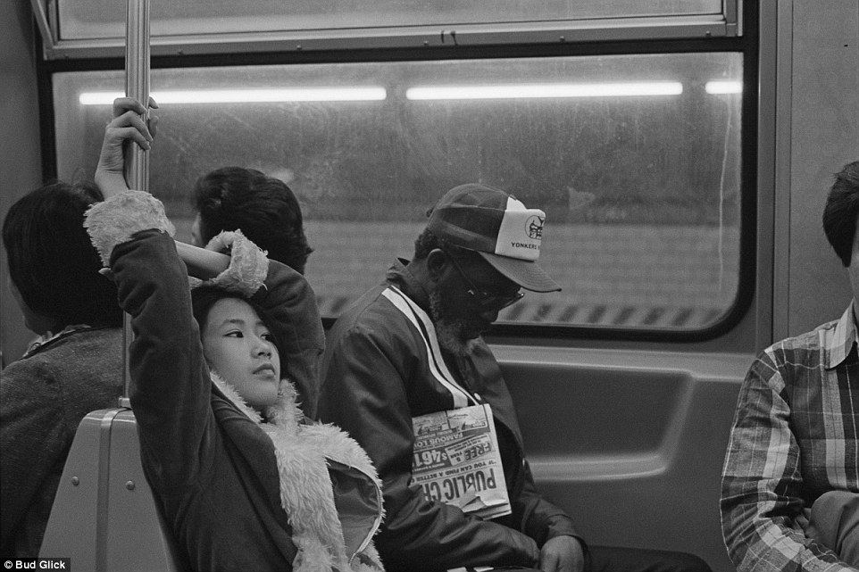 Tired: A girl rides the F train in the early 1980s