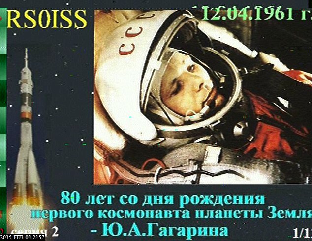 A ham radio operator from Poland has received images from the ISS. On Reddit he revealed his low-cost method to talk to cosmonauts. He used a USB dongle known as an RTL-SDR to receive sounds. When decoded these were revealed to be images of Russian space history (postcard of Yuri Gagarin shown)