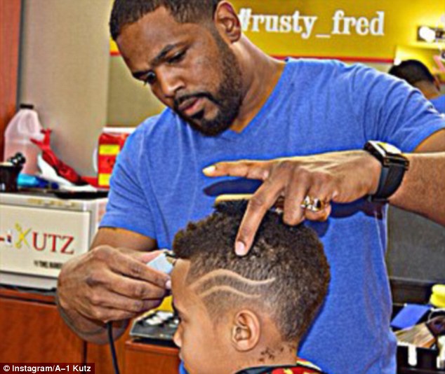 Lots of interest: Russell offers the cut for free three days a week and says interest skyrocketed after he posted his first taker's before and after pictures on social media