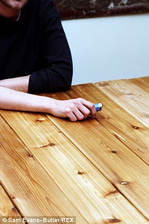 Significant souvenirs: Sam snuck into his ex’s apartment after the break up to drop off a box of stuff left behind, and left with his ex’s favorite lighter