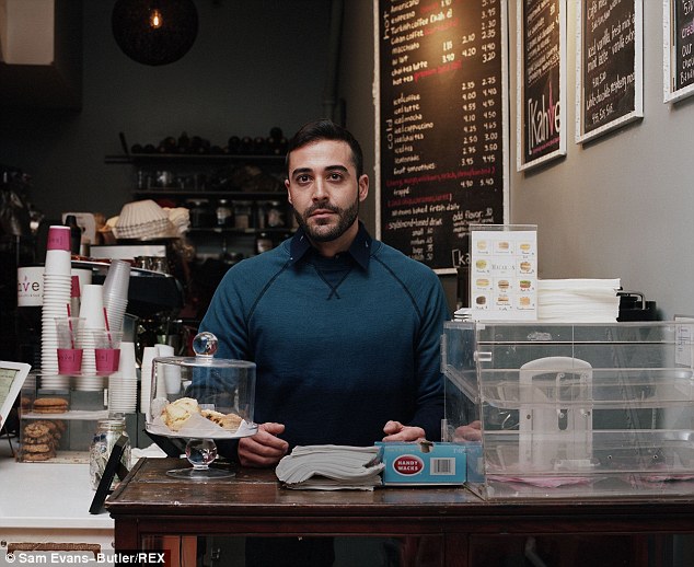 Business relationship: Erol (pictured) opened a coffee shop with his former partner and continues to run the store today