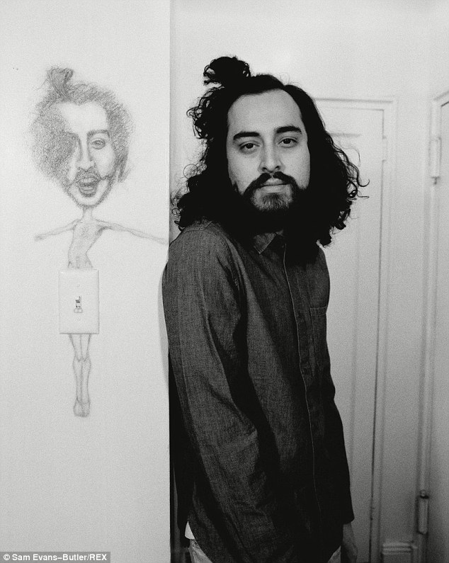 Nasty or nice? Stylist Adrian admitted that he is unsure whether this picture drawn for him by his ex was intended to be mean spirited