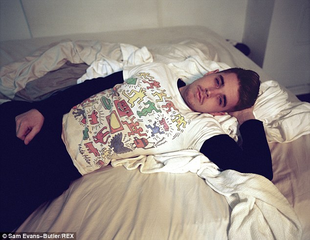 Special souvenir: This T-shirt is the only item that set designer Dylan (pictured) has kept from a past relationship