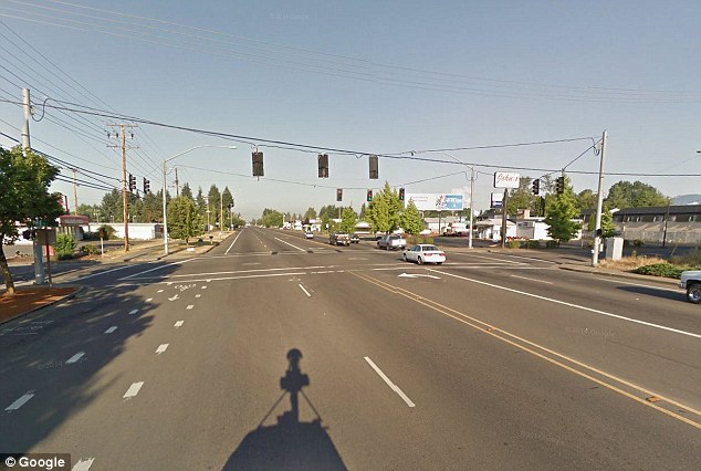 Busy: Main Street in the area of the tragedy (pictured) is described as a 60-foot-wide, five-lane commercial stretch, a local artery with lots of intersections, access points for businesses, and pedestrians crossing