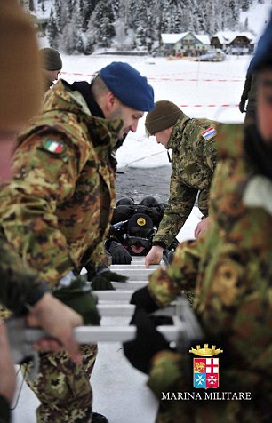 Recruits training as part of the Marina Militare