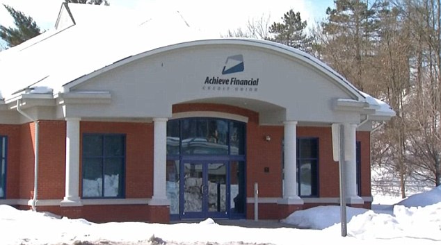 Wardwell said the manager of the bank (pictured) is still being investigated. 'We're considering all possibilities, whether or not he was coerced, doing something against his will, or a suspect,' he said 