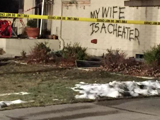 ‘My wife is a cheater’ spray-painted on Arvada home that explodes, catches fire